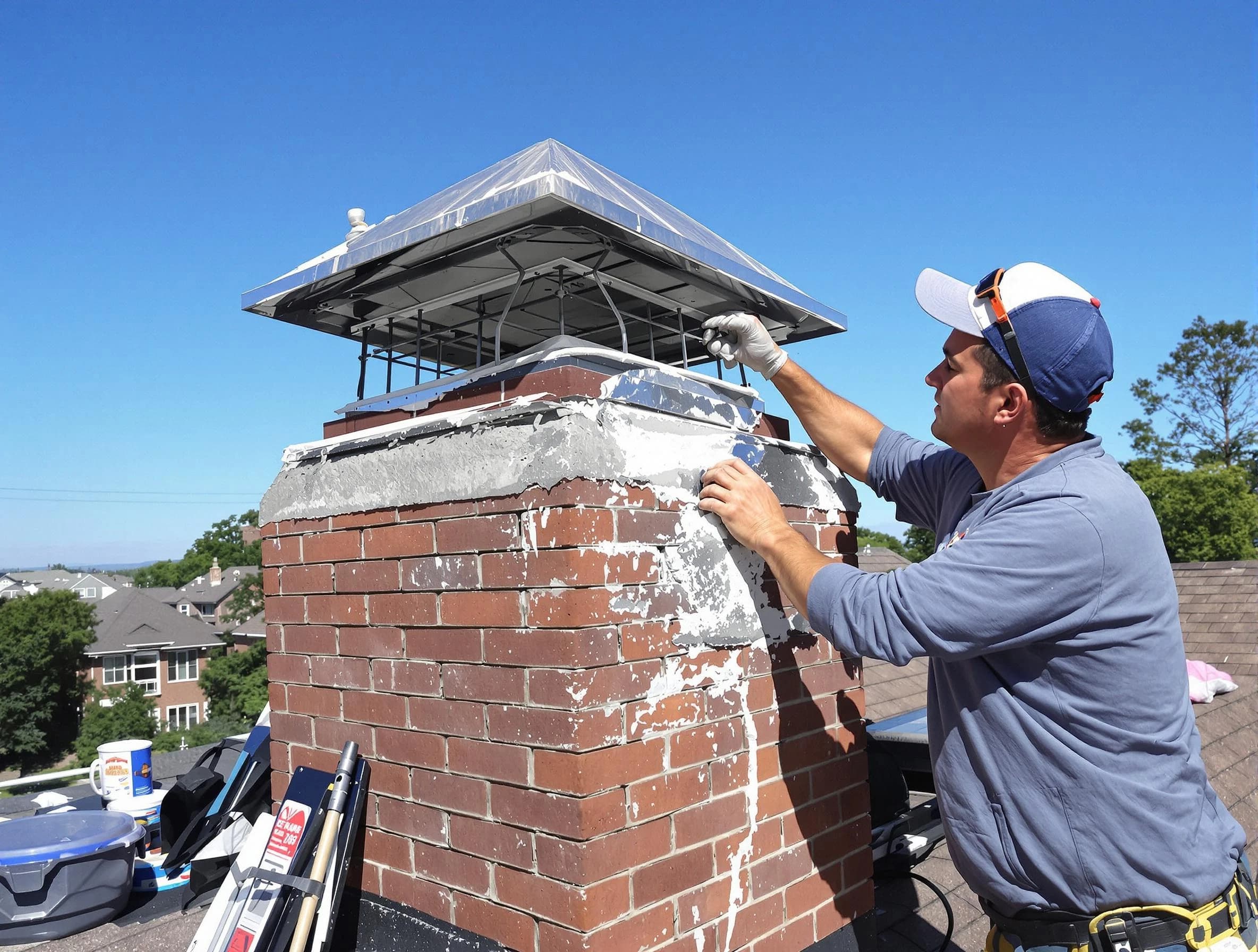 Chimney Crown Services service in Lake View, AL
